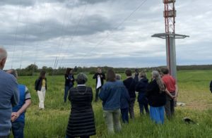 Visite du mât de mesure