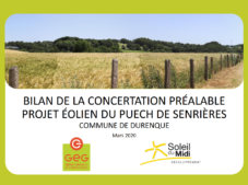 Page de couverture du bilan de la concertation
