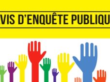 Avis d'enquête publique (mains levées)